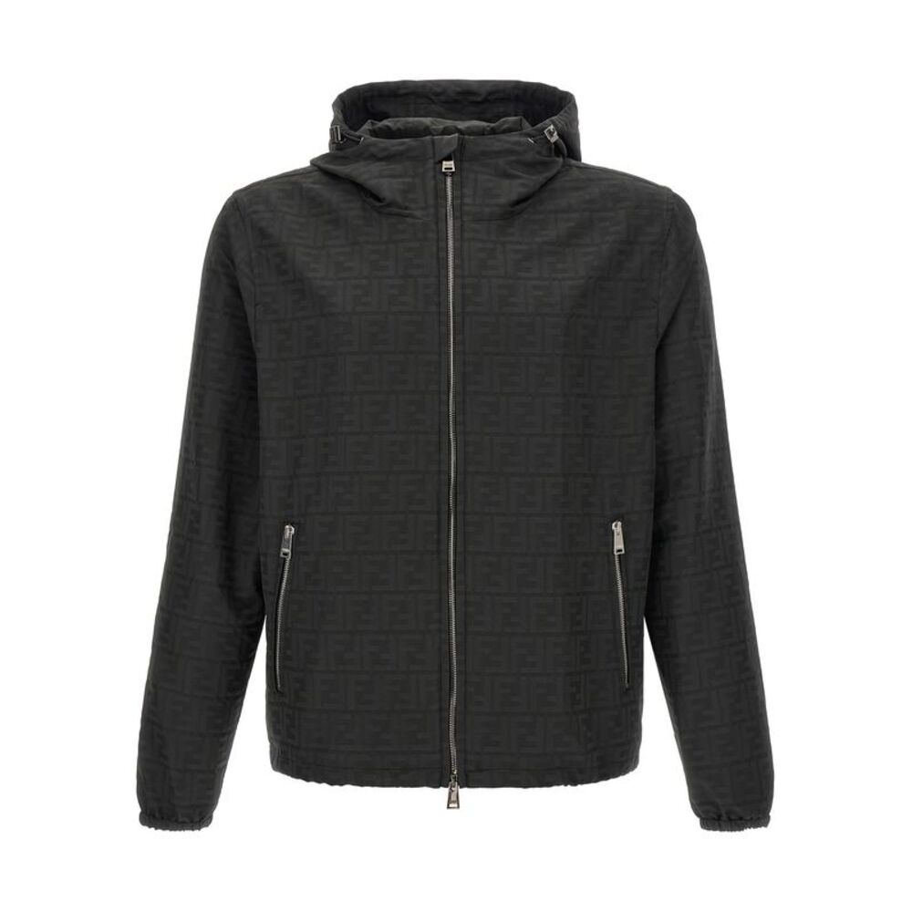 Fendi Black Polyester Shell Men's Jacket